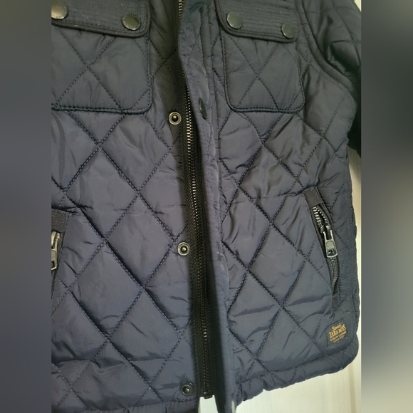 Zara Boys Navy Blue Quilted Jacket Size 5 - Picture 6 of 7